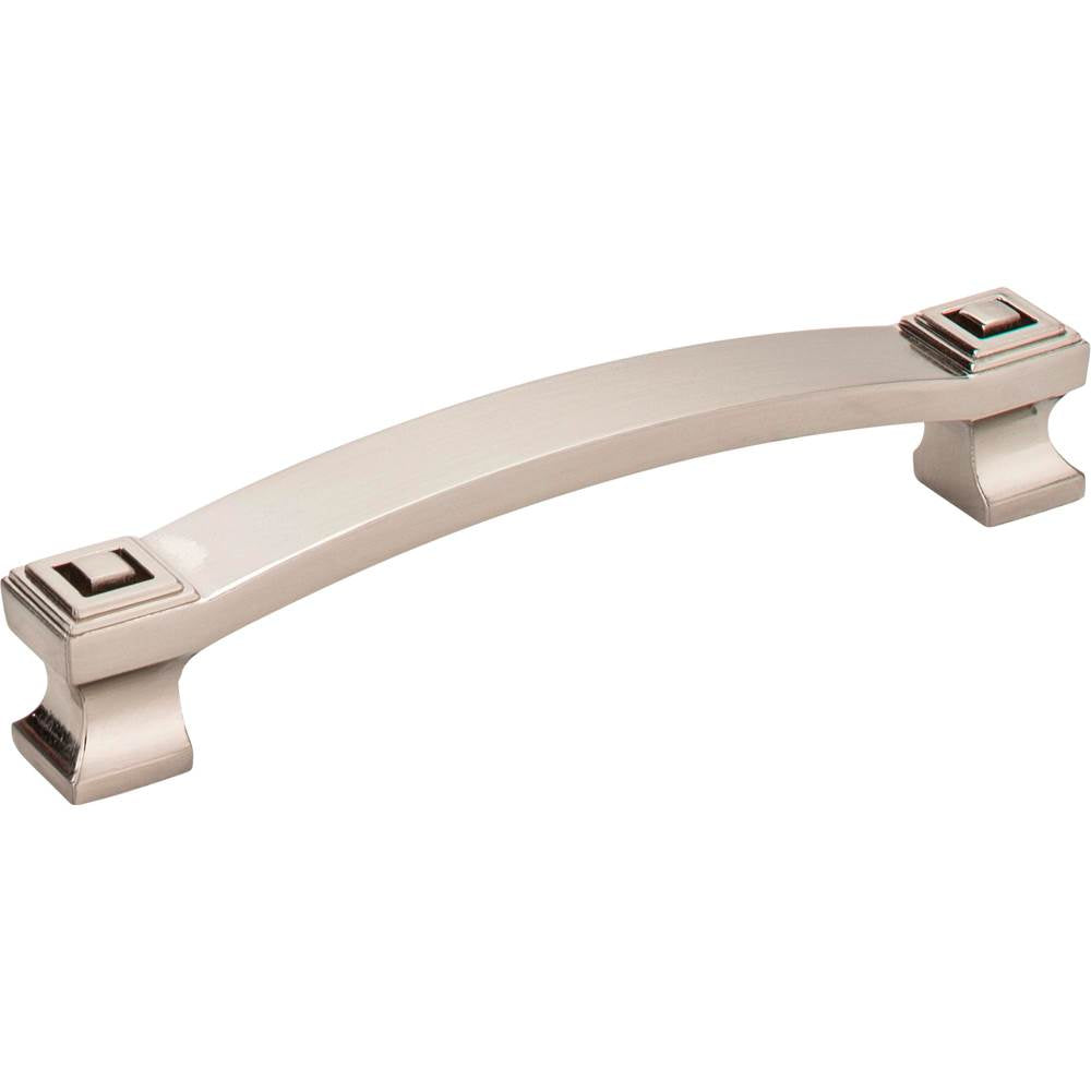 Jeffrey Alexander - 128 mm Center-to-Center Satin Nickel Square Delmar Cabinet Pull - Satin Nickel