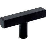 Jeffrey Alexander - 2-1/4'' Matte Black Dominique Cabinet ''T'' Knob - Matte Black