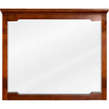 Jeffrey Alexander - 40'' W x 1-1/2'' D x 34'' H Chocolate Chatham mirror - Chocolate