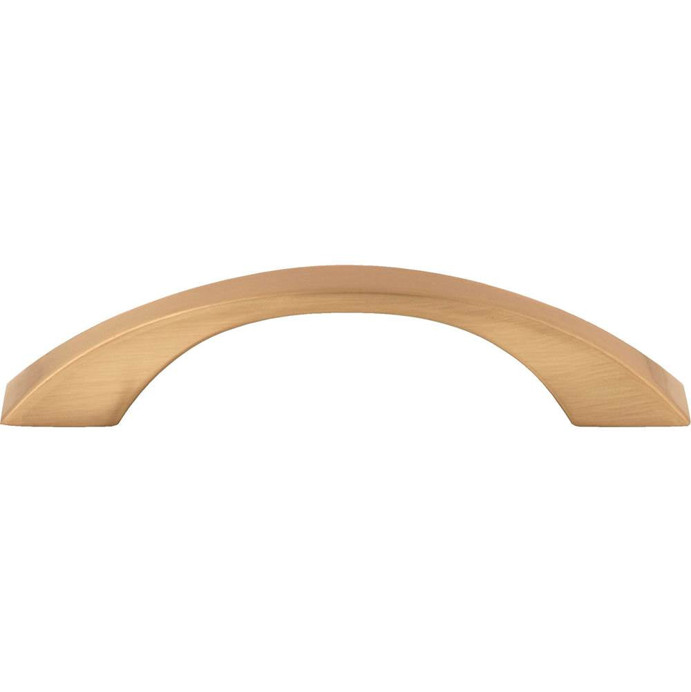 96 mm Center-to-Center Satin Bronze Flared Philip Cabinet Pull