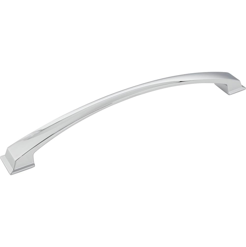 Jeffrey Alexander - 12'' Center-to-Center Polished Chrome Arched Roman Appliance Handle - Polished Chrome