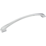 Jeffrey Alexander - 12'' Center-to-Center Polished Chrome Arched Roman Appliance Handle - Polished Chrome
