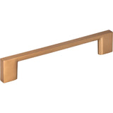 Jeffrey Alexander - 128 mm Center-to-Center Satin Bronze Square Sutton Cabinet Bar Pull - Satin Bronze