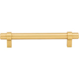 128 mm Center-to-Center Brushed Gold Key Grande Cabinet Bar Pull