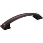 Jeffrey Alexander - 128 mm Center-to-Center Brushed Oil Rubbed Bronze Square Annadale Cabinet Pull - Brushed Oil Rubbed Bronze