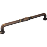 Jeffrey Alexander - 12'' Center-to-Center Antique Brushed Satin Brass Durham Appliance Handle - Antique Brushed Satin Brass
