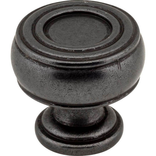 Jeffrey Alexander - 1-3/16'' Diameter Gun Metal Barrel Bremen 2 Cabinet Knob - Gun Metal