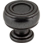 Jeffrey Alexander - 1-3/16'' Diameter Gun Metal Barrel Bremen 2 Cabinet Knob - Gun Metal