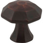 Jeffrey Alexander - 1-1/4'' Overall Length Brushed Oil Rubbed Bronze Octagonal Wheeler Cabinet Knob - Brushed Oil Rubbed Bronze