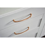 160 mm Center-to-Center Brushed Pewter Marie Cabinet Pull
