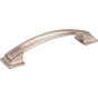 Jeffrey Alexander - 128 mm Center-to-Center Satin Nickel Square Annadale Cabinet Pull - Satin Nickel