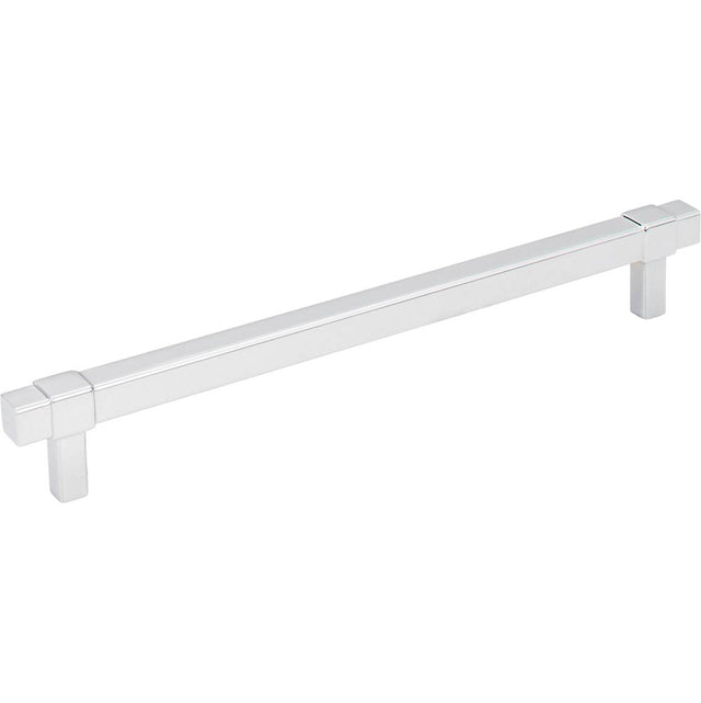 Jeffrey Alexander - 192 mm Center-to-Center Polished Chrome Square Zane Cabinet Pull - Polished Chrome