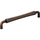 Jeffrey Alexander - 160 mm Center-to-Center Antique Brushed Satin Brass Barrel Bremen 2 Cabinet Pull - Antique Brushed Satin Brass