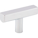 Jeffrey Alexander - 2'' Polished Chrome Dominique Cabinet ''T'' Knob - Polished Chrome