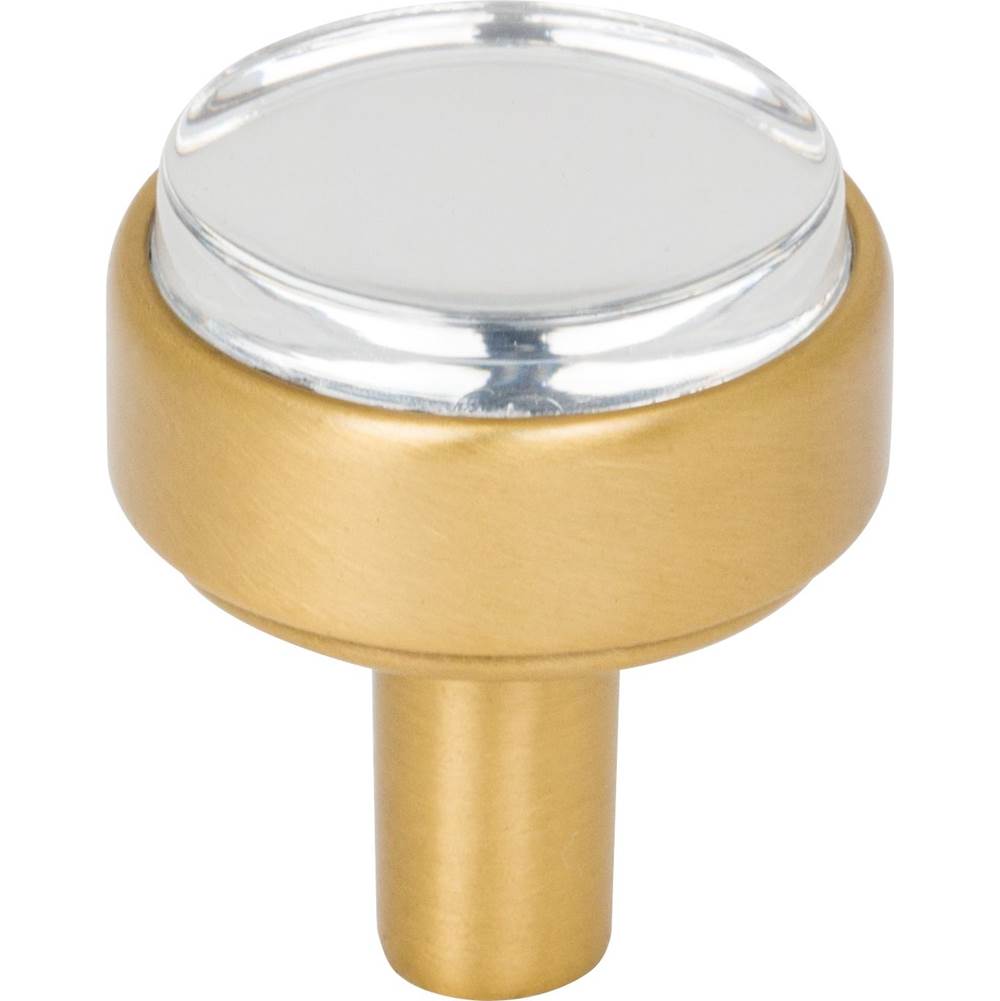 Jeffrey Alexander - 1-1/8'' Diameter Brushed Gold Carmen Cabinet Knob - Brushed Gold