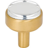 Jeffrey Alexander - 1-1/8'' Diameter Brushed Gold Carmen Cabinet Knob - Brushed Gold