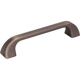 Jeffrey Alexander - 128 mm Center-to-Center Brushed Pewter Square Marlo Cabinet Pull - Brushed Pewter