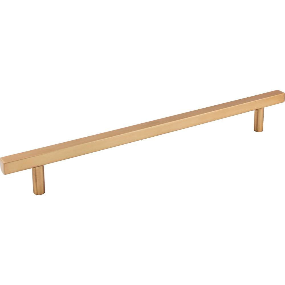 Jeffrey Alexander - 12'' Center-to-Center Satin Bronze Square Dominique Appliance Handle - Satin Bronze