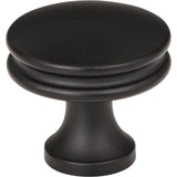 Jeffrey Alexander - 1-1/4'' Diameter Matte Black Marie Cabinet Knob - Matte Black
