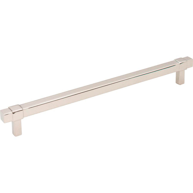 Jeffrey Alexander - 224 mm Center-to-Center Polished Nickel Square Zane Cabinet Pull - Polished Nickel