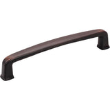 Jeffrey Alexander - 128 mm Center-to-Center Brushed Oil Rubbed Bronze Square Milan 1 Cabinet Pull - Brushed Oil Rubbed Bronze