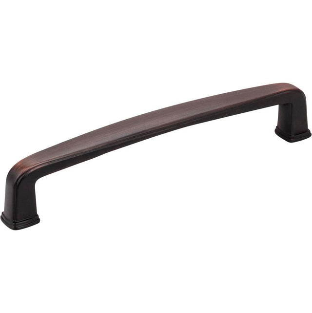Jeffrey Alexander - 128 mm Center-to-Center Brushed Oil Rubbed Bronze Square Milan 1 Cabinet Pull - Brushed Oil Rubbed Bronze