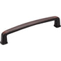 Jeffrey Alexander - 128 mm Center-to-Center Brushed Oil Rubbed Bronze Square Milan 1 Cabinet Pull - Brushed Oil Rubbed Bronze