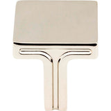 1-1/8'' Overall Length Polished Nickel Square Anwick Cabinet Knob