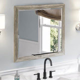 Jeffrey Alexander - 33'' W x 1'' D x 28'' H Weathered Grey Cade mirror - Weathered Grey
