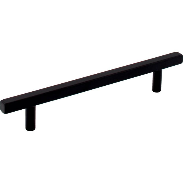 Jeffrey Alexander - 128 mm Center-to-Center Matte Black Square Dominique Cabinet Bar Pull - Matte Black