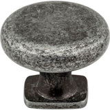 1-3/8'' Diameter Distressed Antique Silver Belcastel 1 Cabinet Knob