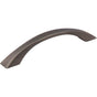 Jeffrey Alexander - 128 mm Center-to-Center Brushed Pewter Flared Philip Cabinet Pull - Brushed Pewter