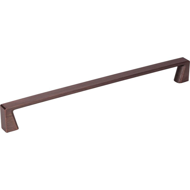 Jeffrey Alexander - 224 mm Center-to-Center Brushed Oil Rubbed Bronze Square Boswell Cabinet Pull - Brushed Oil Rubbed Bronze