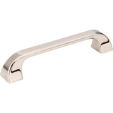 Jeffrey Alexander - 128 mm Center-to-Center Polished Nickel Square Marlo Cabinet Pull - Polished Nickel