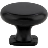 Jeffrey Alexander - 1-3/8'' Diameter Matte Black Belcastel 1 Cabinet Knob - Matte Black