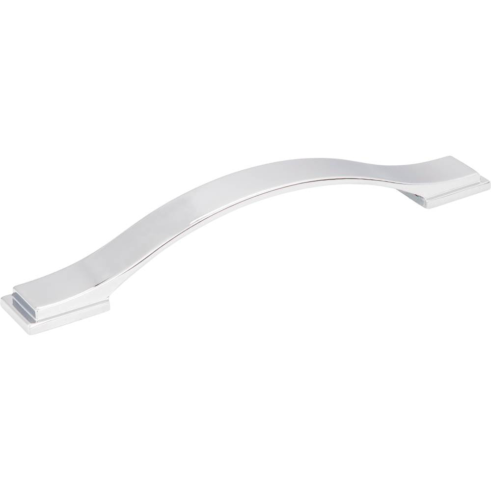 Jeffrey Alexander - 160 mm Center-to-Center Polished Chrome Strap Mirada Cabinet Pull - Polished Chrome