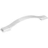 Jeffrey Alexander - 160 mm Center-to-Center Polished Chrome Strap Mirada Cabinet Pull - Polished Chrome