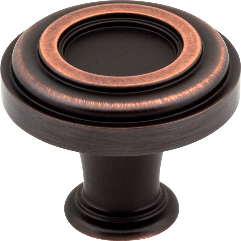 Jeffrey Alexander - 1-3/8'' Diameter Brushed Oil Rubbed Bronze Ring Lafayette Cabinet Knob - Brushed Oil Rubbed Bronze