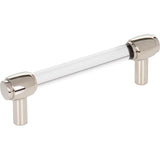 Jeffrey Alexander - 96 mm Center-to-Center Polished Nickel Carmen Cabinet Bar Pull - Polished Nickel
