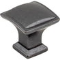 Jeffrey Alexander - 1-1/4'' Overall Length Gun Metal Square Annadale Cabinet Knob - Gun Metal