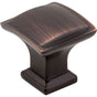 Jeffrey Alexander - 1-1/4'' Overall Length Brushed Oil Rubbed Bronze Square Annadale Cabinet Knob - Brushed Oil Rubbed Bronze
