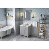 30'' Hale Blue Chatham Vanity, Calacatta Vienna Quartz Vanity Top, undermount rectangle bowl
