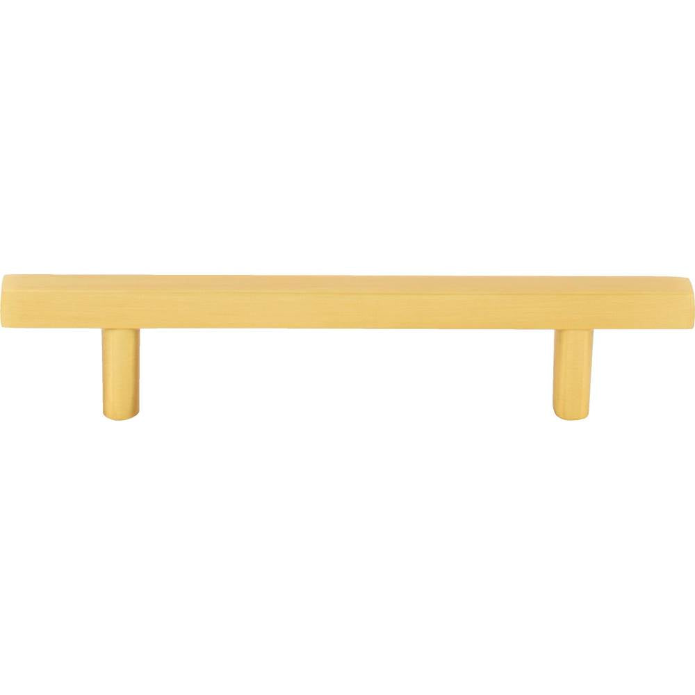96 mm Center-to-Center Brushed Gold Square Dominique Cabinet Bar Pull