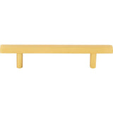 96 mm Center-to-Center Brushed Gold Square Dominique Cabinet Bar Pull