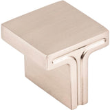 Jeffrey Alexander - 1-1/8'' Overall Length Satin Nickel Square Anwick Cabinet Knob - Satin Nickel