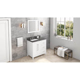 36'' Black Cade Vanity, left offset