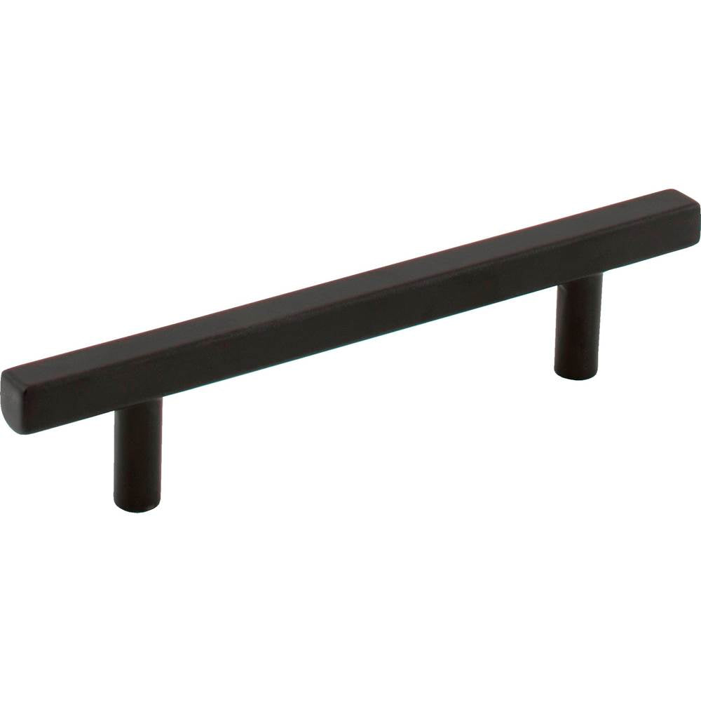 Jeffrey Alexander - 96 mm Center-to-Center Matte Black Square Dominique Cabinet Bar Pull - Matte Black