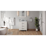 Jeffrey Alexander - 30'' White Katara Vanity - White