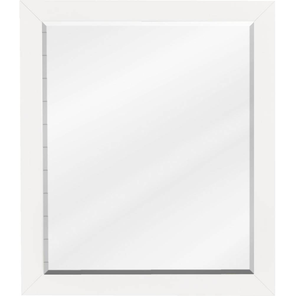 Jeffrey Alexander - 24 W x 1'' D x 28'' H White Cade mirror - White