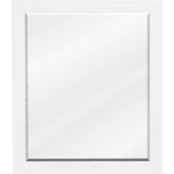 Jeffrey Alexander - 24 W x 1'' D x 28'' H White Cade mirror - White